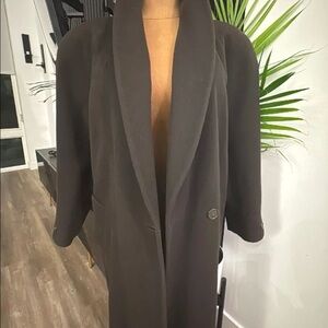Full Length Brown Wool Coat